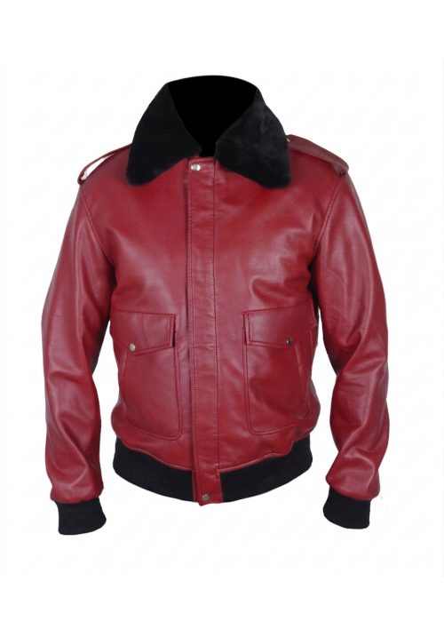 Men's Red Bomber Jacket